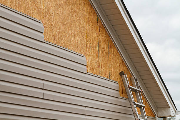 Professional Storm Damage Siding Repair technician working in Indialantic, FL